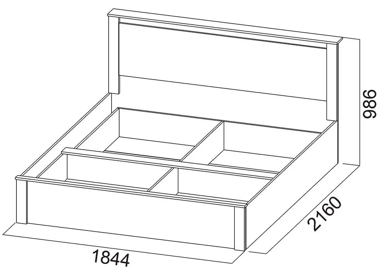 Pat SV-Mebel Gamma 20 180x200 (Ash Anchor Light/Sandal Light) - 2
