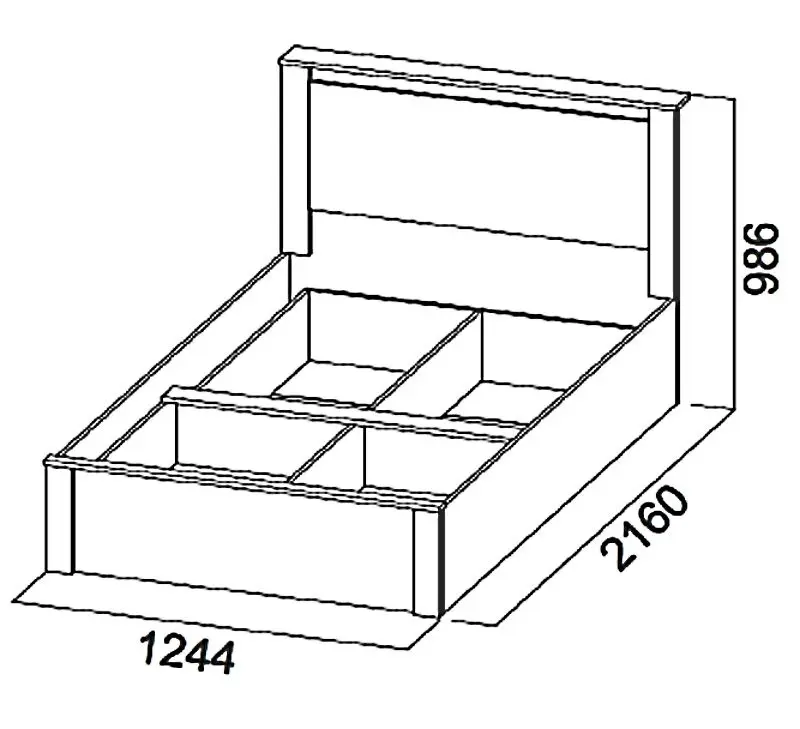 Pat SV-Mebel Gamma 20 Nr.2 120x200 (Ash Anchor Light/Sandalwood Light) - 2