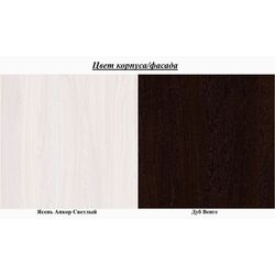 Pat SV-Mebel Gamma 20 Nr.2 180x200 cu spatar moale (Ash Anchor Light/Wenge) Thumb