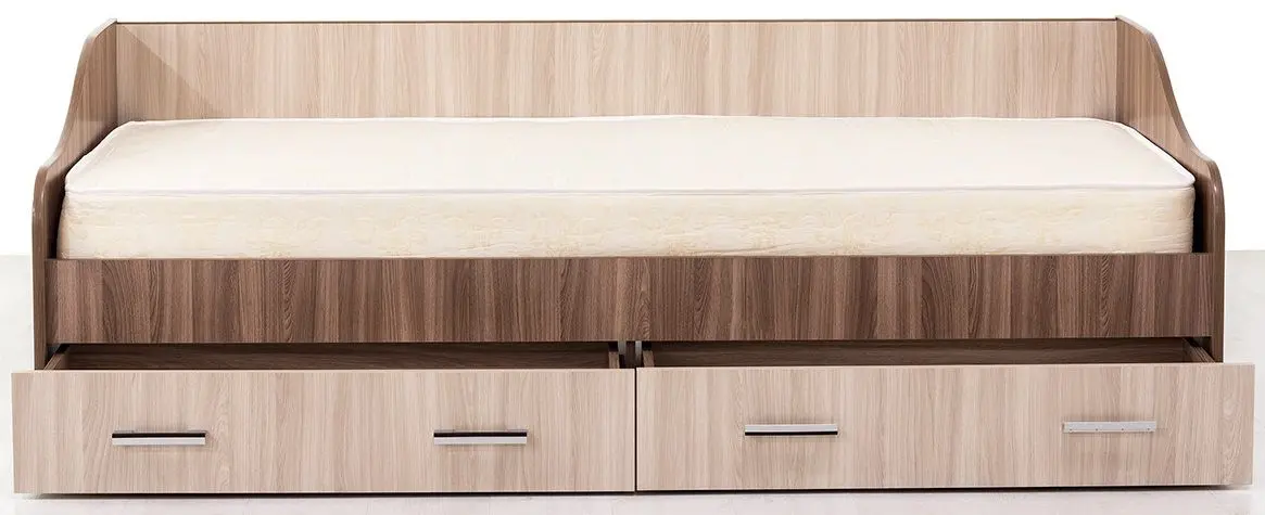 Pat SV-mebel Gorod 90х200 Ash Shimo Dark/Ash Shimo Light (cu sertare)