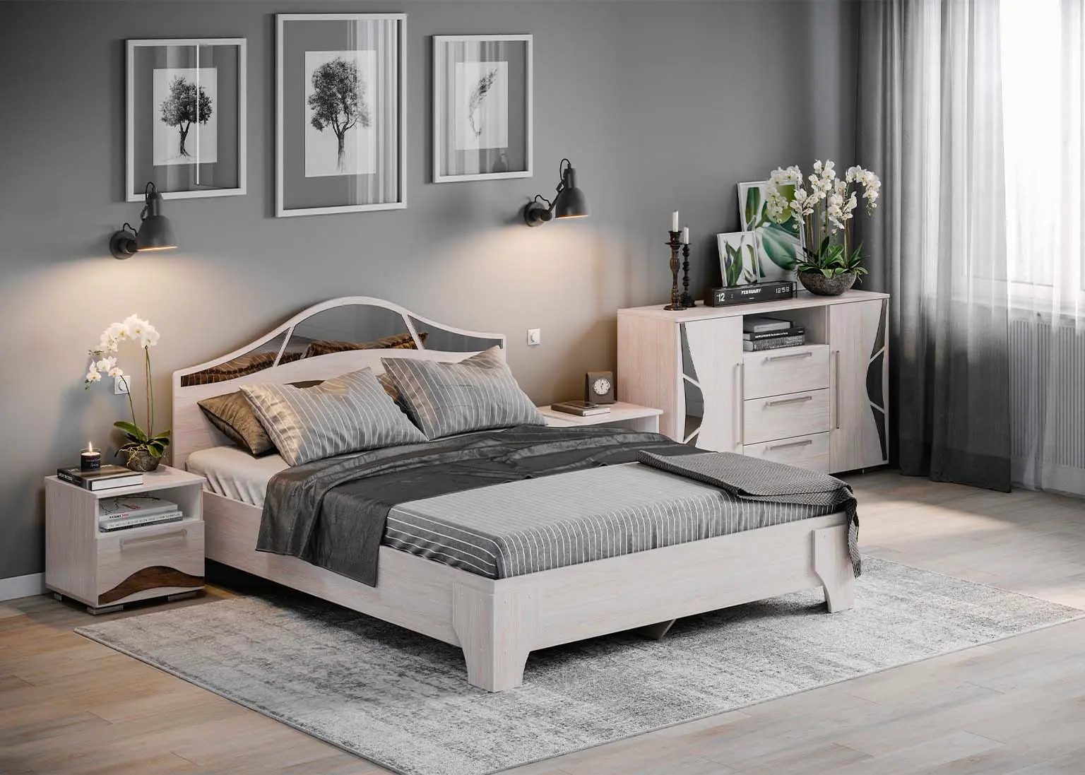 Pat SV-Mebel Laguna 160x200 (Ash Anchor Light) - 4