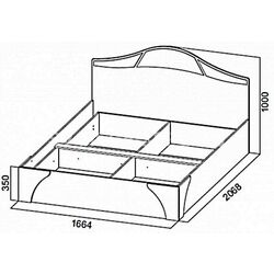 Pat SV-mebel Laguna 5 Nr.2 160x200 (Wenge Oak/Milky Oak) Thumb