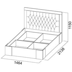 Pat SV-mebel Laguna 6 140x200 (Sonoma Oak/Pearl) Thumb
