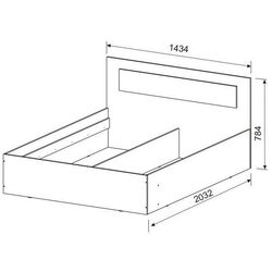 Pat SV-Mebel MSP-1 140x200 (Gold Oak/Dark Stone) Thumb