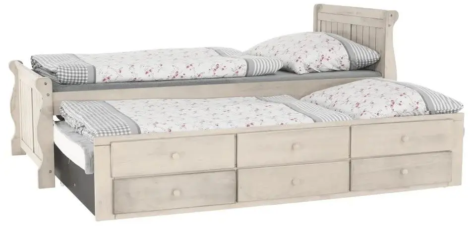 Pat extensibil Tempo Kondela Antiko 90x200 (Antique White)