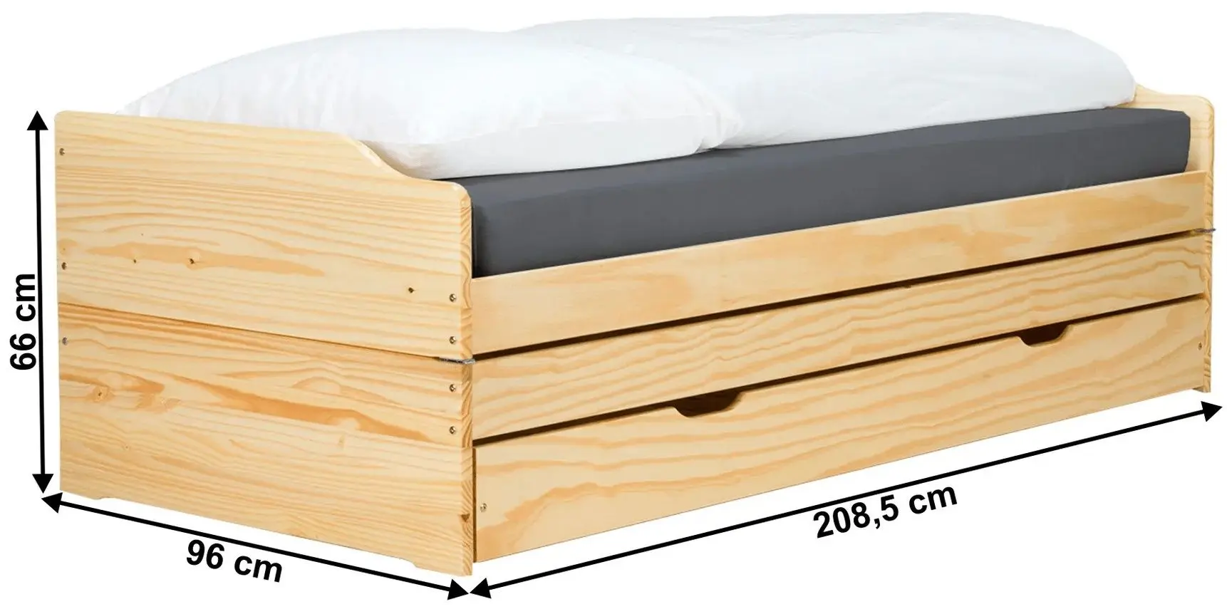 Pat extensibil Tempo Kondela Flopy 90x200 (Natural) - 2