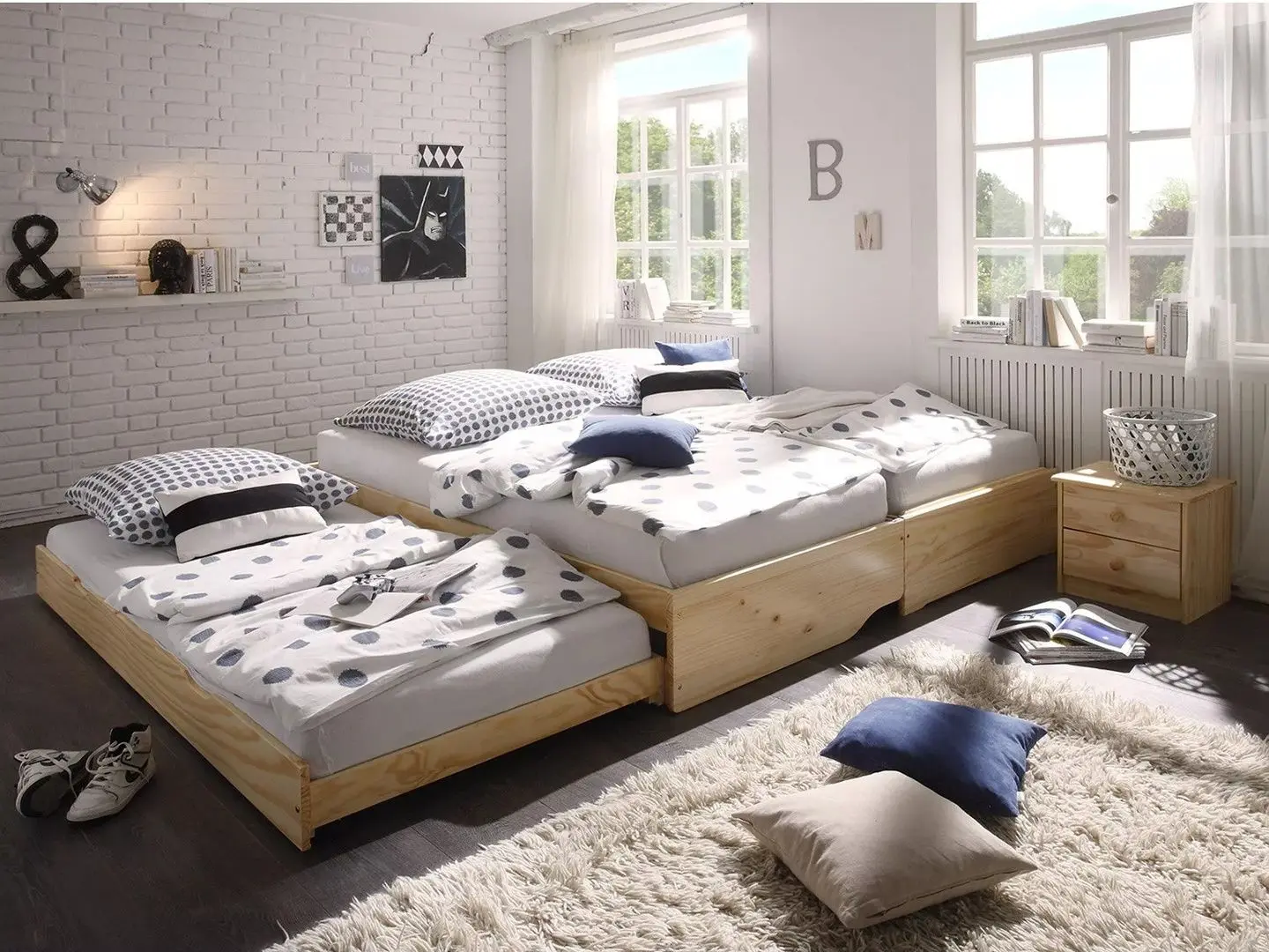 Pat extensibil Tempo Kondela Flopy 90x200 (Natural) - 6