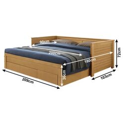 Pat extensibil Tempo Kondela Goreta 90x200 (Oak) Thumb