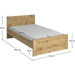 Pat Tempo Kondela Airon 120x200 (Artisan Oak) Thumb