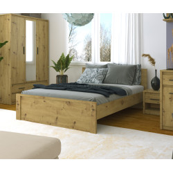 Кровать Tempo Kondela Airon 140x200 (Artisan Oak)