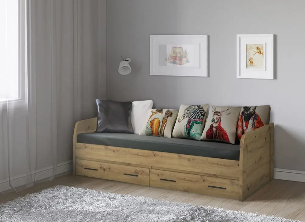 Pat Tempo Kondela Airon 2S 90x200 (Artisan Oak)