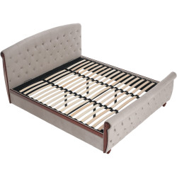 Кровать Tempo Kondela Bareto 180x200 (Gray Brown) Thumb