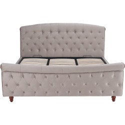 Кровать Tempo Kondela Bareto 180x200 (Gray Brown) Thumb