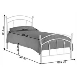 Pat Tempo Kondela Burzum 90x200 (White) Thumb