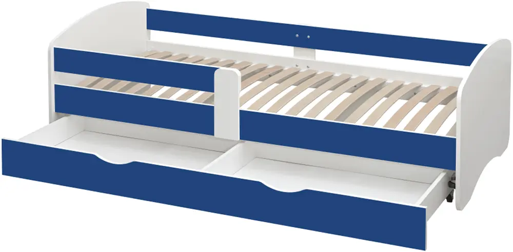 Кровать Tempo Kondela Cocolino 90x200 (White/Blue)