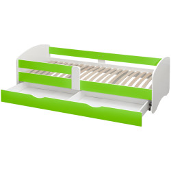Кровать Tempo Kondela Cocolino 90x200 (White/Green) Thumb