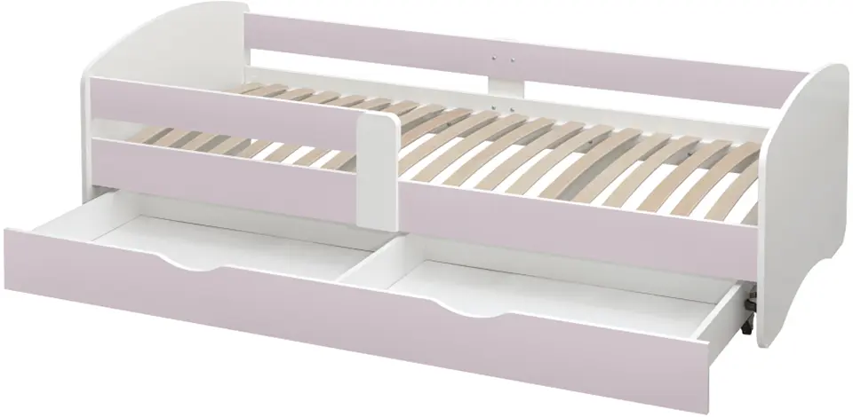 Кровать Tempo Kondela Cocolino 90x200 (White/Pink)