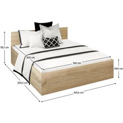 Pat Tempo Kondela Doli 160x200 (Sonoma Oak) Thumb