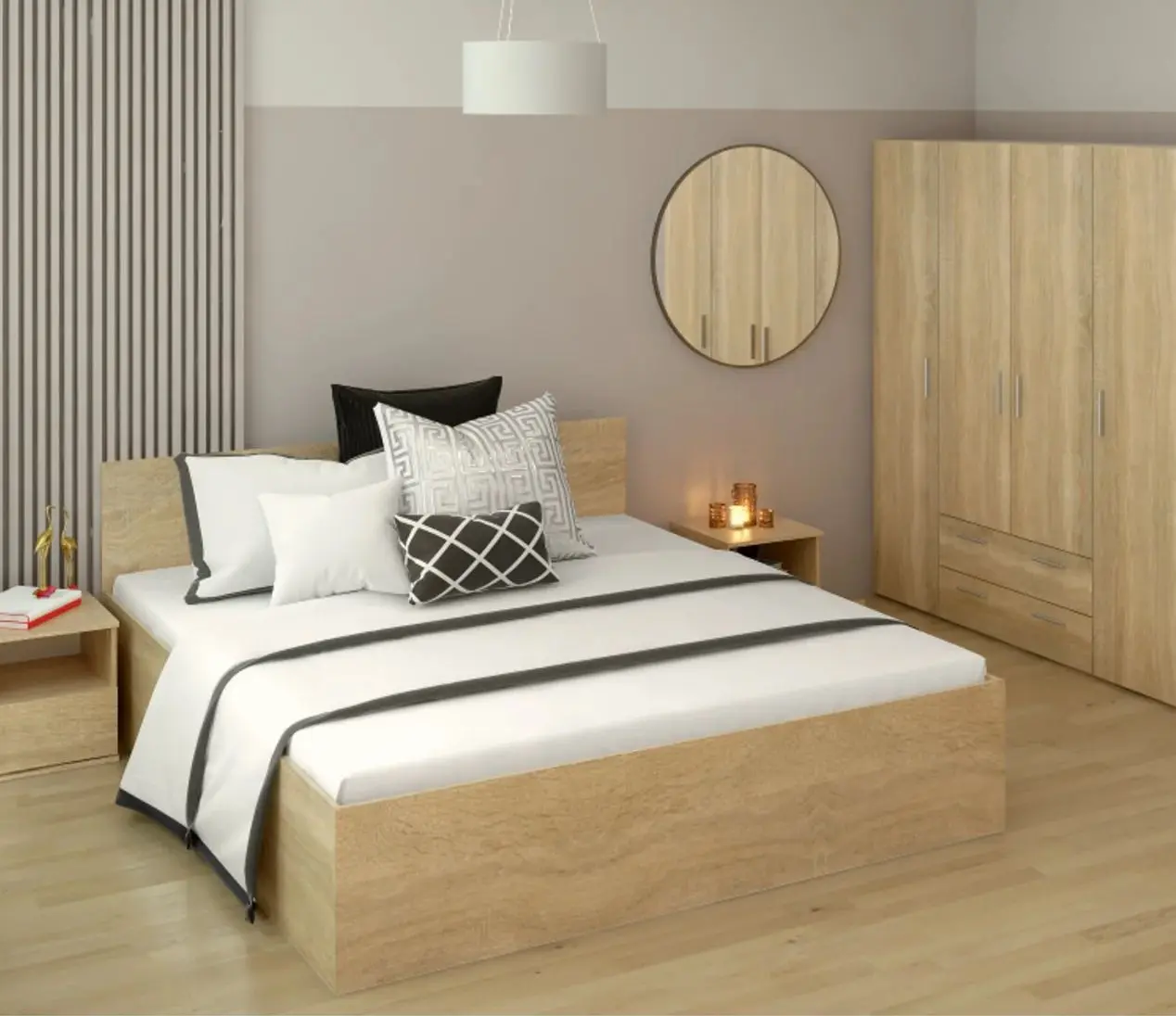 Pat Tempo Kondela Doli 180x200 (Sonoma Oak)