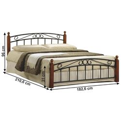 Pat Tempo Kondela Dolores 180x200 (Cherry/Black) Thumb