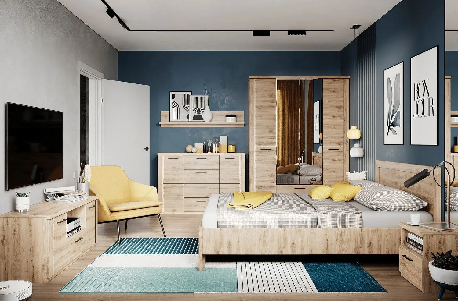 Pat Tempo Kondela Dorsi 160x200 (Navarra Oak)