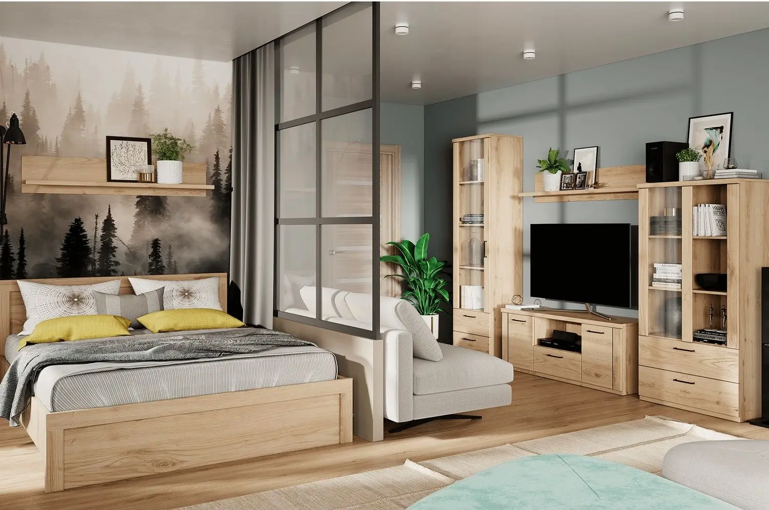 Pat Tempo Kondela Dorsi 160x200 (Navarra Oak)