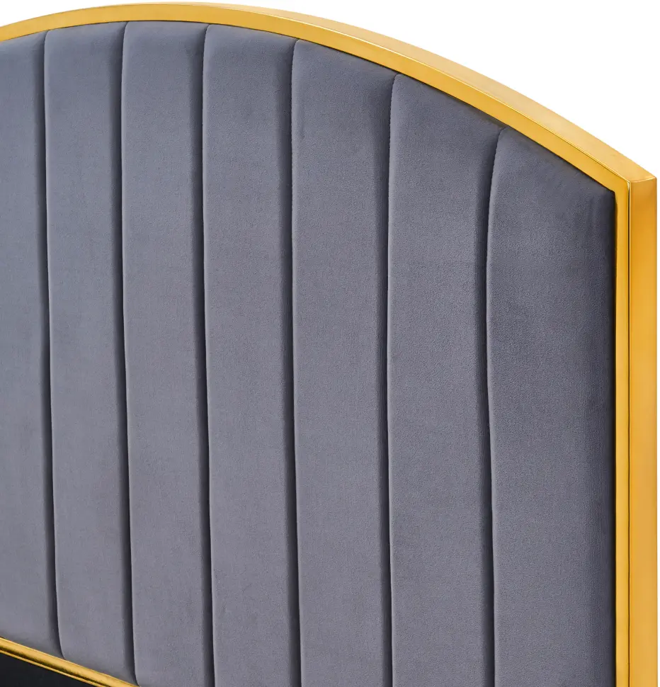 Pat Tempo Kondela Georgia 160x200 (Dark Gray/Golden)