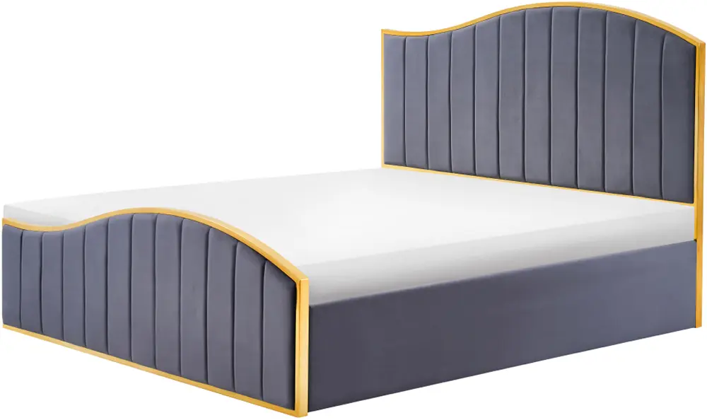 Pat Tempo Kondela Georgia 180x200 (Dark Gray/Golden)