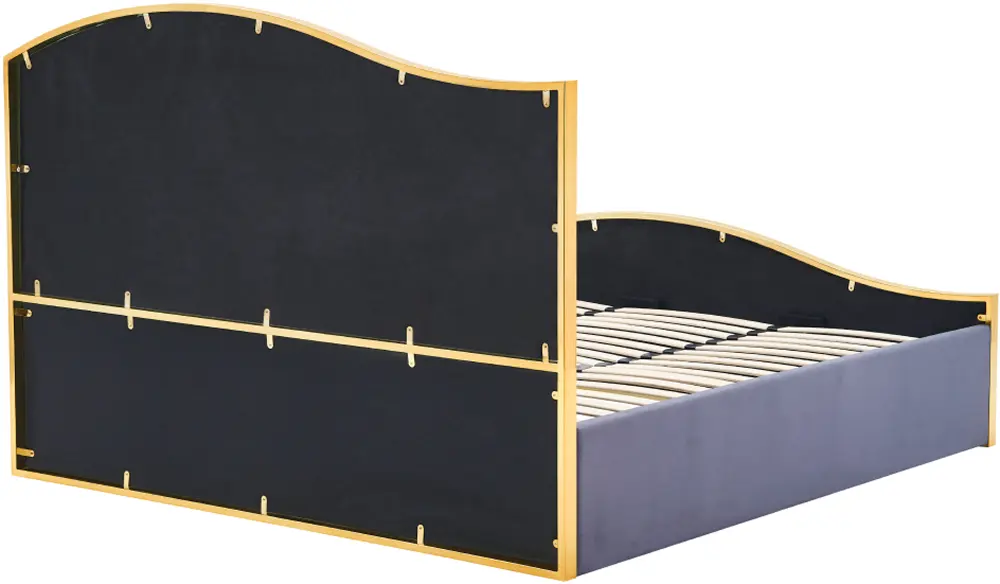 Pat Tempo Kondela Georgia 180x200 (Dark Gray/Golden)