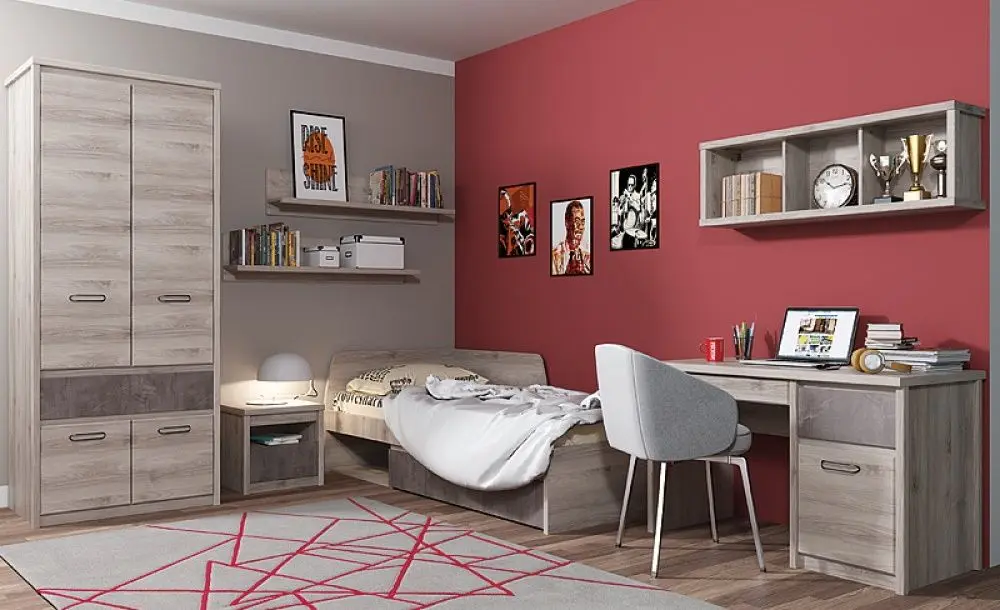 Pat Tempo Kondela Jesi 90x200 (Nairobi Chestnut/Onyx) - 5