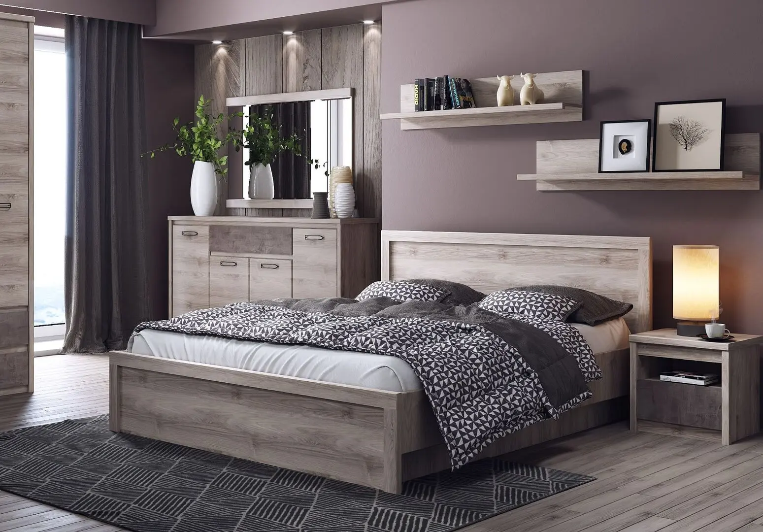 Pat Tempo Kondela Jesi New 140x200 (Sonoma Oak)