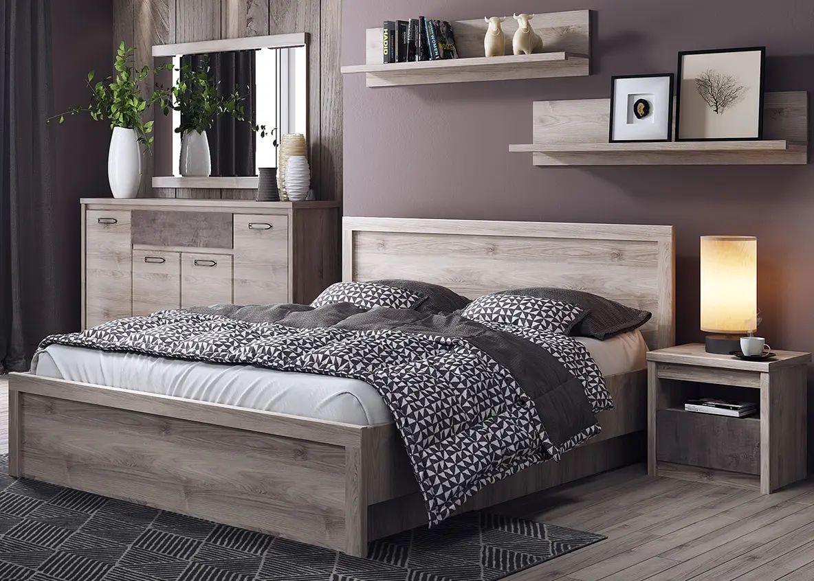 Кровать Tempo Kondela Jesi New 160x200 (Sonoma Oak)