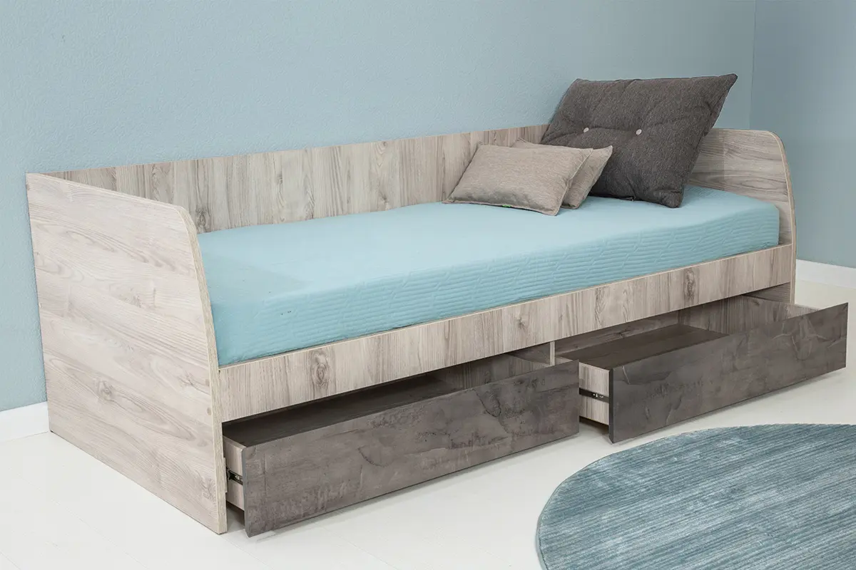 Pat Tempo Kondela Jesi New 2S 90x200 (Nairobi Chestnut/Onyx)