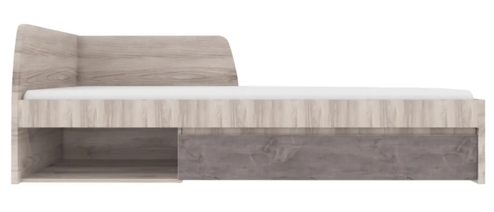 Кровать Tempo Kondela Jesi New 90x200 (Nairobi Chestnut/Onyx) - 2