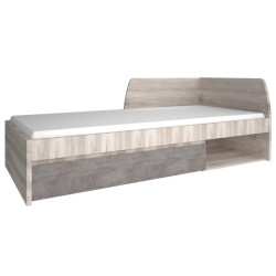 Кровать Tempo Kondela Jesi New 90x200 (Nairobi Chestnut/Onyx) Thumb