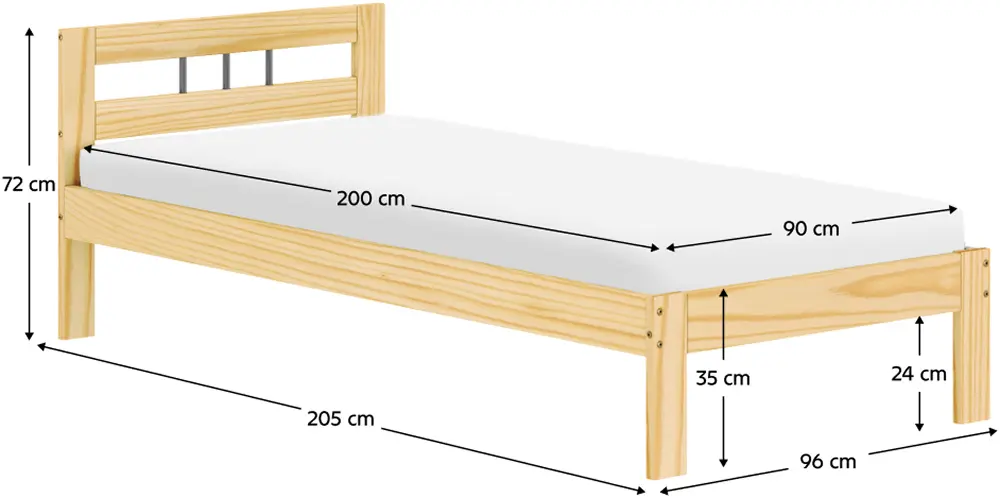 Pat Tempo Kondela Jona 90x200 (Natural)