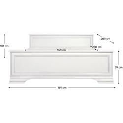 Кровать Tempo Kondela Kentak 160x200 (White) Thumb