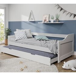 Pat Tempo Kondela Laura cu pat retractabil 90x200 (White)