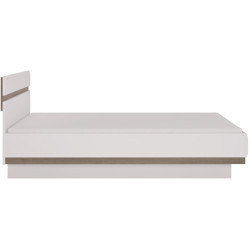 Кровать Tempo Kondela Lynatet 97 140x200 (Sonoma Oak/Glossy White) Thumb