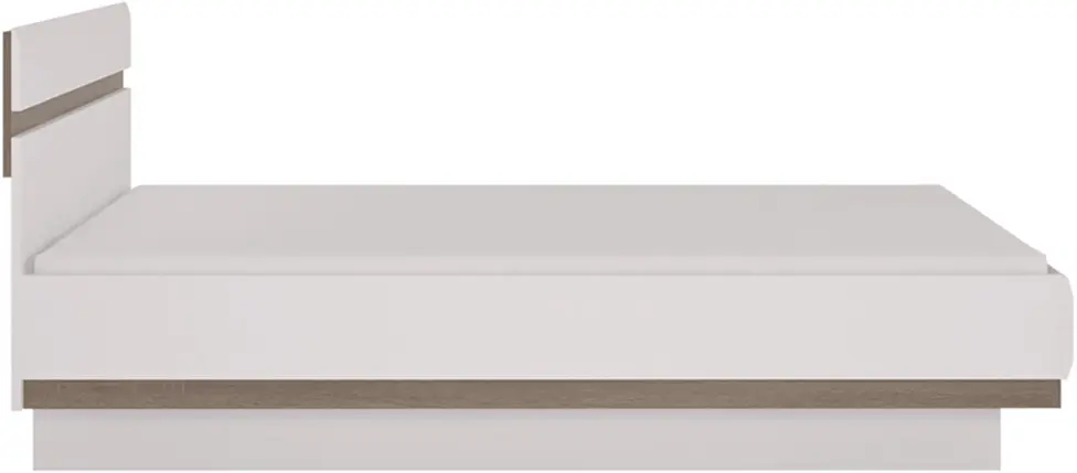 Кровать Tempo Kondela Lynatet 97 140x200 (Sonoma Oak/Glossy White)