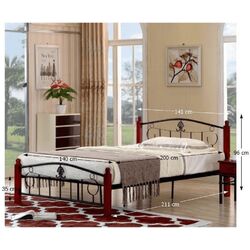 Pat Tempo Kondela Magenta 140х200 (Black/Dark Oak) Thumb