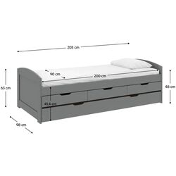 Pat Tempo Kondela Marinella New 90x200 (Gray) Thumb