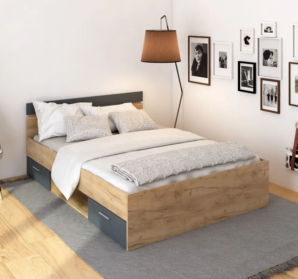 Pat Tempo Kondela Michigan 140x200 (Artisan Oak/Graphite)