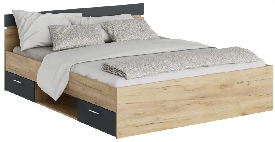 Pat Tempo Kondela Michigan 160x200 (Artisan Oak/Graphite)