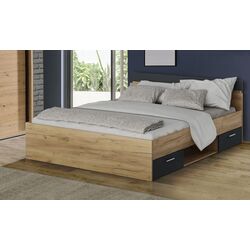 Pat Tempo Kondela Michigan 160x200 (Artisan Oak/Graphite)