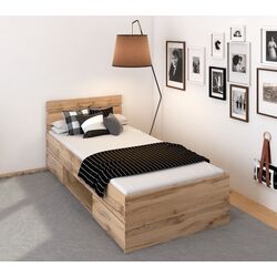 Кровать Tempo Kondela Michigan 90x200 (Wotan Oak)