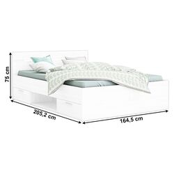 Кровать Tempo Kondela Michigan New 160x200 (White) Thumb