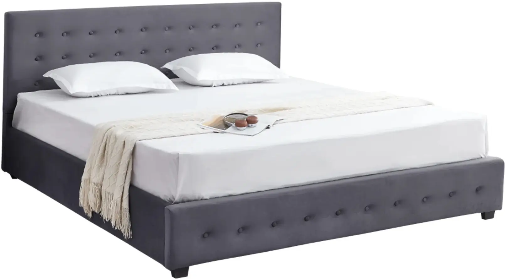 Кровать Tempo Kondela Mindy подъемный механизм 180x200 (Grey) - 2