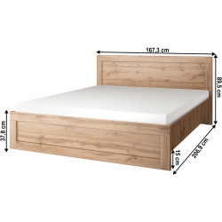 Pat Tempo Kondela Moratiz 160x200 (Wotan Oak) Thumb