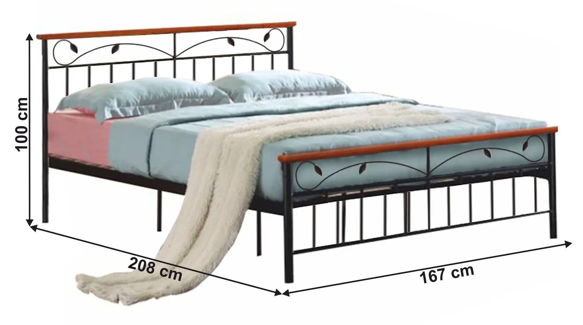 Pat Tempo Kondela Morena New 160x200 (Black/Cherry)